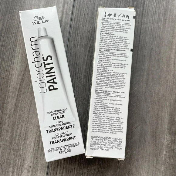Bundle of 2 • Wella Color Charm Paints, Semi Permanent Hair Color, Clear, 2 oz - Picture 1 of 1
